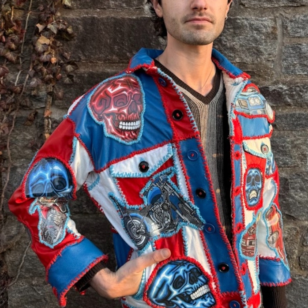 Men's Patchwork Skull Jacket - image 1